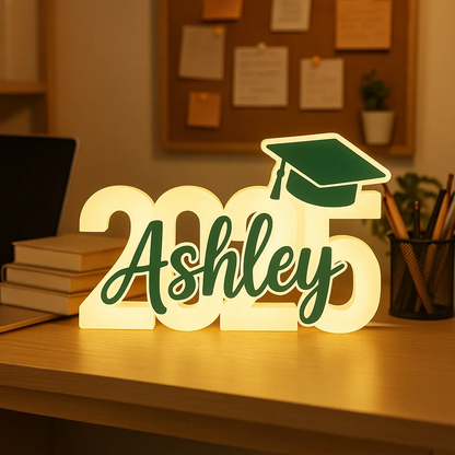 Boîte lumineuse de fin d'études – Promotion 2025