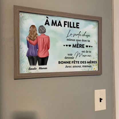 À ma fille / belle-fille – Affiche murale personnalisée