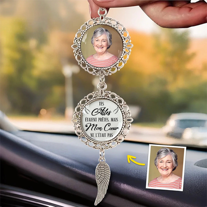 Pendentif en métal personnalisé avec photo – Cadeau de deuil