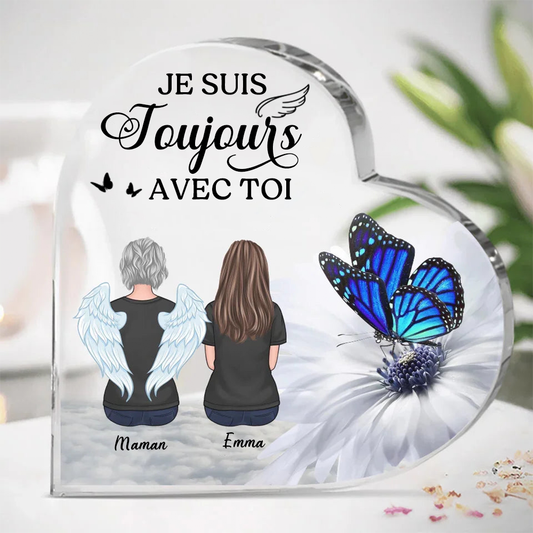 Cœur sur pied cadeau de deuil pour la famille