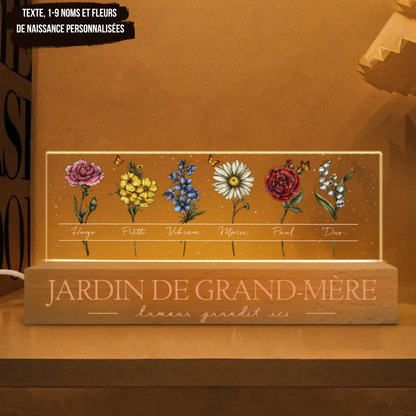 Veilleuse avec 1-9 fleurs de naissance