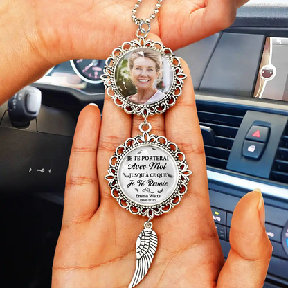 Je te porte avec moi... Pendentif personnalisé – Cadeau de deuil