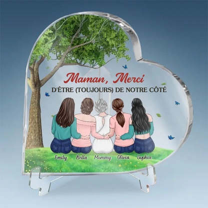 Cœur décoratif personnalisé - Mère et enfants
