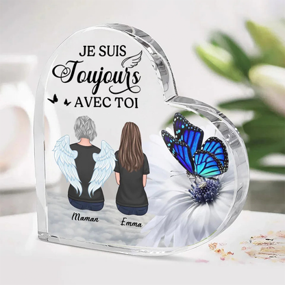 Cœur sur pied cadeau de deuil pour la famille