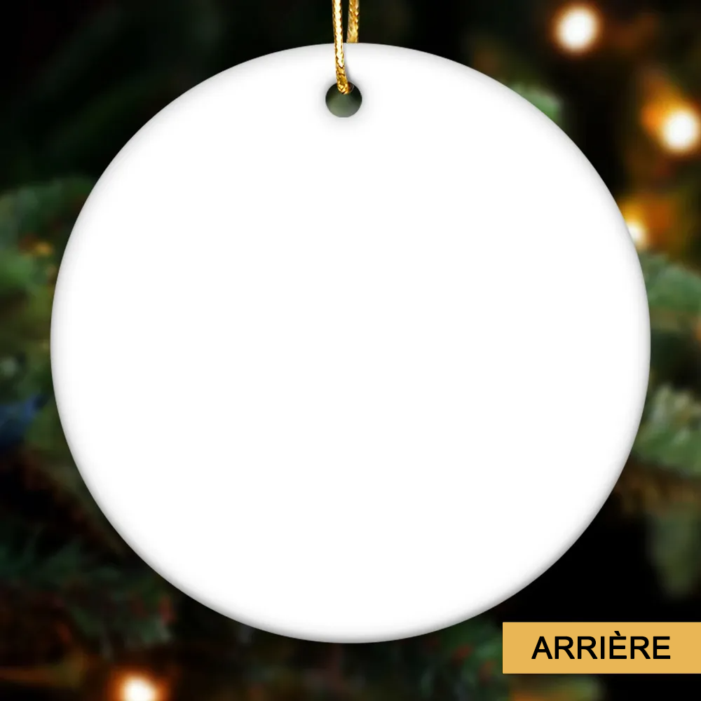 Ornement en céramique personnalisé avec 2 à 6 femmes Décoration de Noël pour sœur et meilleures amies