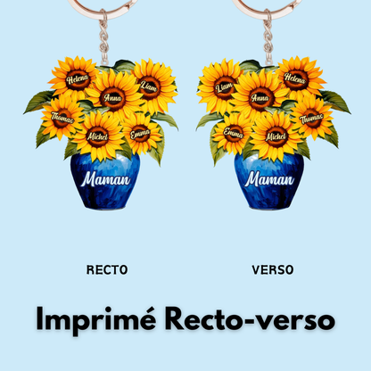 Vase – Porte-clés personnalisé pour maman et mamie