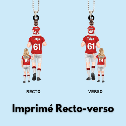 Orement en acrylique « L'équipe de foot de papa »
