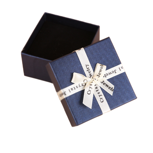 Boîte cadeau bleu foncé