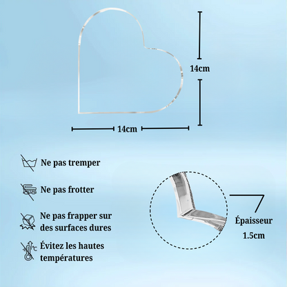 Cœur décoratif personnalisé - Mère et enfants